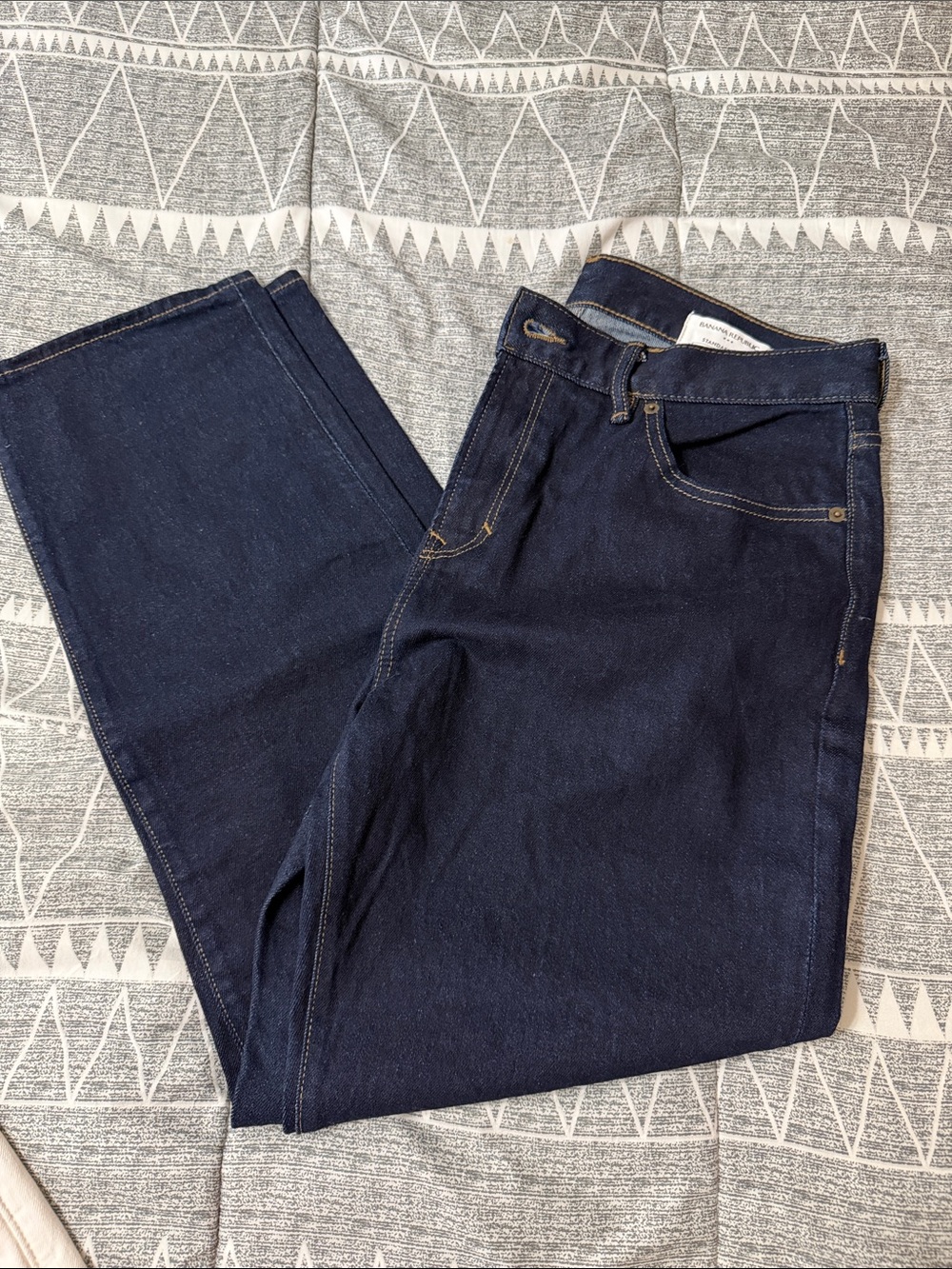 Banana Republic Men's Deep Indigo Straight Jeans